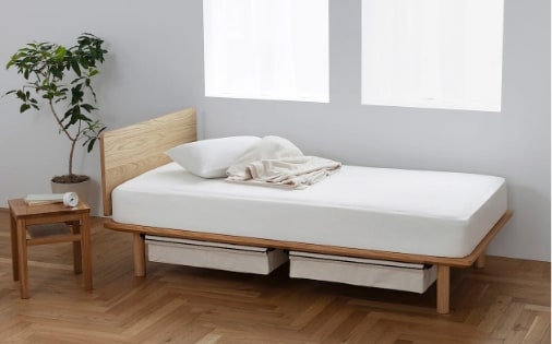 木製ベッドフレーム オーク材突板 ダブル | ベッド 通販 | 無印良品